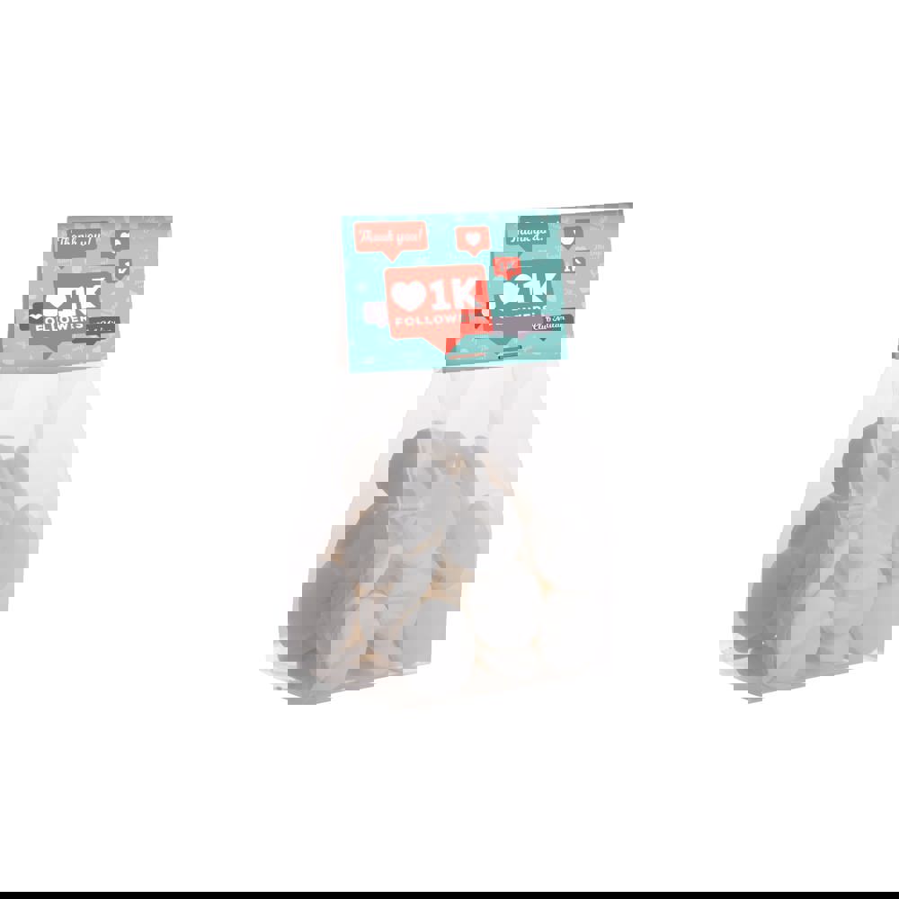 Blockbeutel mit Topkarte und 100 Gramm Süßigkeiten