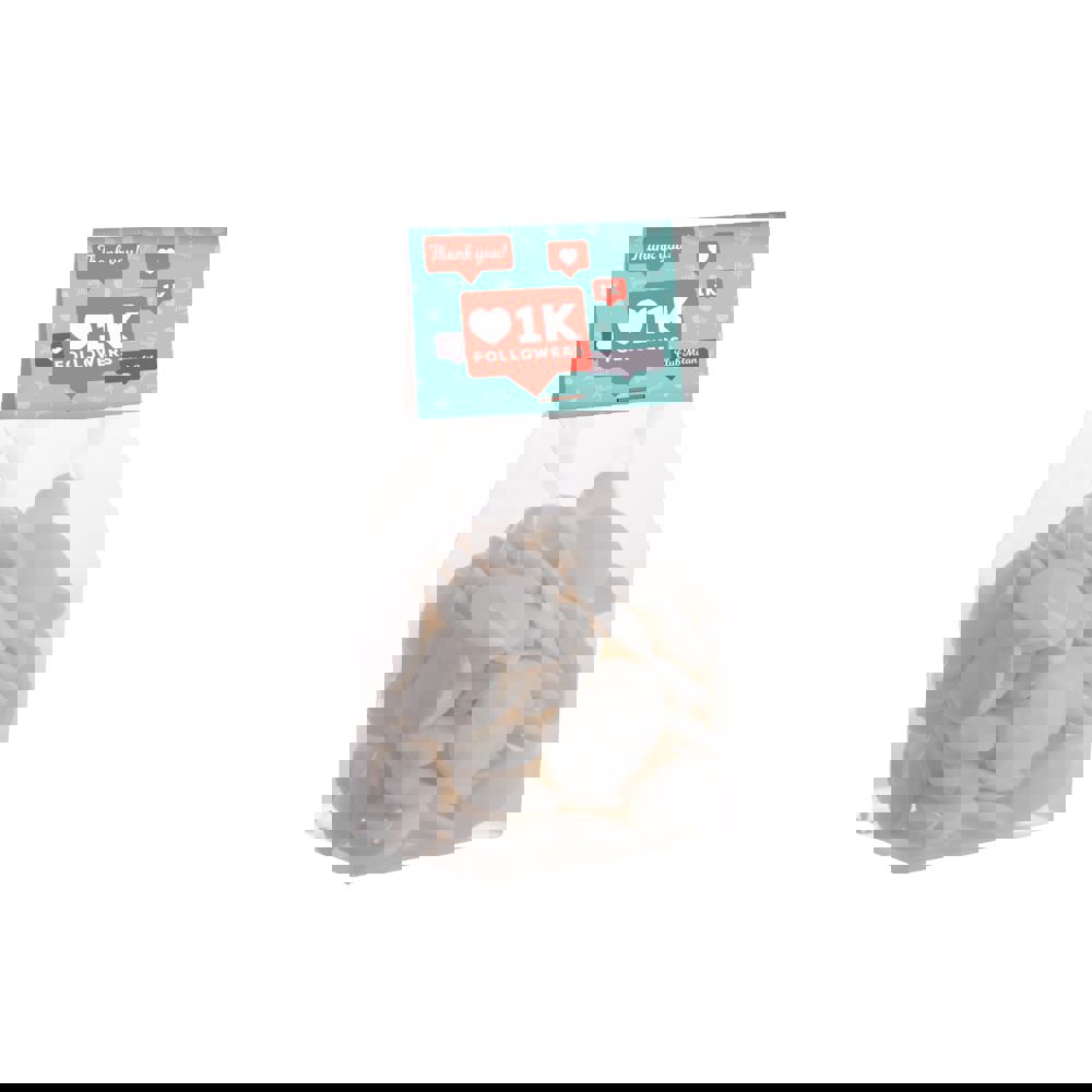 Blockbeutel mit Topkarte und 150 Gramm Süßigkeiten