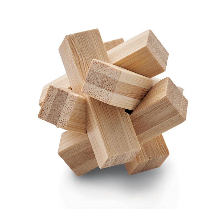 CUBENATS - Holzpuzzle/Gehirnjogging Bambus